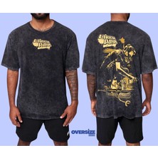 Linkin Park Yıkamalı Over Size Tişört M