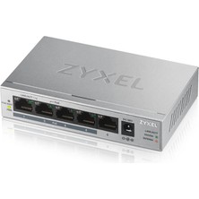 Marmara Qumasch Zyxel GS1005HP, 5 Port, Gigabit, 4 Port Poe 60W, Yönetilemez, Masaüstü Switch