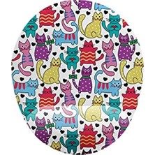 Esranın Dünyası Bilek Destekli Sevimli Kediler Temalı Mouse Pad