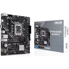 Marmara Qumasch Asus Prıme H610M-K, 2xddr5, M.2, D-Sub, Hdmı, 12-13.14.nesil, LGA1700 Soket, Anakart