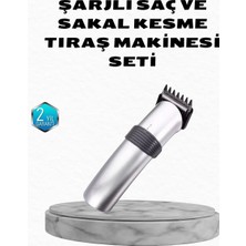 Melike Bakar Boutique Profesyonel Şarjlı Saç ve Sakal Kesme Makinesi – Paslanmaz Çelik Bıçaklı, Ergonomik ve Sessiz Motorlu