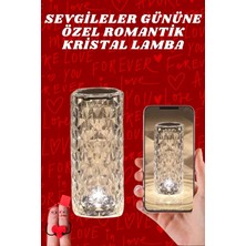 Melike Bakar Boutique Sevgililer Günü Için Hediye Kristal Lamba Sevgiliye Hediye USB Şarjlı Gece Lambası