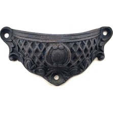 Aydogan's Antika Tarz Dekoratif Pirinç Anıt Tas Mobilya, Çekmece Kulbu - 48X90 Mm, Oksit