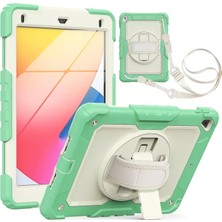 Melike Bakar Boutique Newface iPad 5 Air 9.7 Kılıf Strap New Tablet Kapak - Yeşil