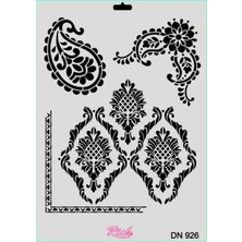 Marmara Qumasch Rich Dantel Seri DN-926 Stencil 35X25 cm