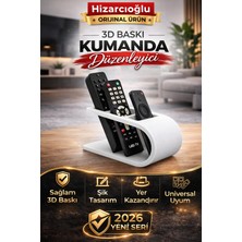 Hızarcıoğlu Modern 3D Baskı Plastik Kumanda Düzenleyici – Şık ve Dayanıklı Tasarım