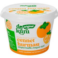 Dokuru Original Cennet Hurması Atıştırmalık Meyve Cipsi - Dondurularak Kurutulmuş Trabzon Hurması - Freeze Dried Cennet Elması