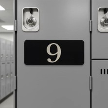 Zafrak Reklam Metal Dolap,masa,dolap,giyinme Dolabı ,kendinden Yapışkanlı 1'den 15'e Kadar Pleksi Numara 6X3CM