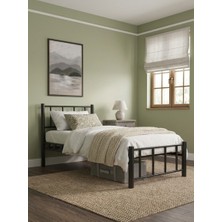 Missidea Zambak Siyah Karyola  90X190 cm