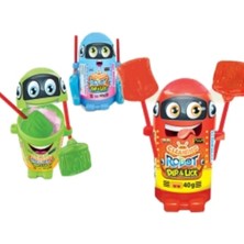 Emrah Gültekin Cleaning Robot Dip & Lick Şeker 1 Adet Oyuncaklı Şeker + 1 Adet Miniyum Şeker Hediye Eğlenceli Set