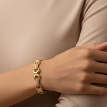 Xupıng Jewelry Ay Yıldız Zirkon Taşlı Bileklik