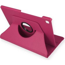 Melike Bakar Boutique Newface Samsung Galaxy P610 Tab S6 Lite 10.4 Kılıf 360 Tablet Deri Kılıf - Pembe