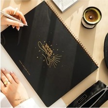 Esranın Dünyası 2026 Spiralli Masaüstü Planlayıcı - 24X34 Cm, Siyah