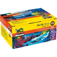 Nova Color NC-179 Akrilik Boya 12 Li Şişe Takım