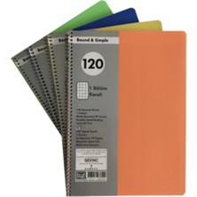 A4 120 Yaprak Pp Kapak Spiralli Okul Defteri Kareli Sevinç 1 Adet