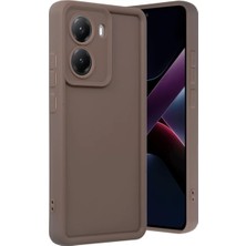 Melike Bakar Boutique Newface Xiaomi Poco X7 Pro Viera Silikon - Kahverengi