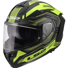 Ls2 Challenger 2 Dravıx Mat Sarı Fullface Motosiklet Kaskı