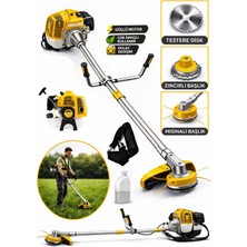 Dragro Alman 20 Hp Yan Tipi Benzinli Motorlu Ot Çalı Tırpanı Canavar Başlık Truncu