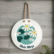 Zerya Kürtçe Kapı Süsü - Xemla Deriyan - Kürtçe Çiçek Tasarımlı Isme Özel Kapı Süsü ( Isim Için Mesaj Atınız )