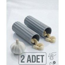 Cozley Sarımsak Soyucu 2 Adet Sarımsak Soyacağı Silikon Gıda Uyumlu Sarımsak Soyma Aparatı Rulo Soyucu Seti