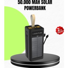 Astraltech Güneş Enerjili Powerbank Dijital Göstergeli Taşınabilir Güç Kaynağı