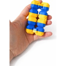 Ceresshop Taraftar Renkli Stress Küpü – El Oyalayıcı Fidget Oyuncak, Rahatlatıcı ve Dayanıklı Tasarım