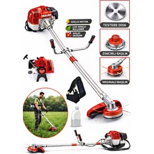 Dragro Alman 20 Hp Yan Tipi Benzinli Motorlu Ot Çalı Tırpanı Çim Biçme Makinesi Tırpan 