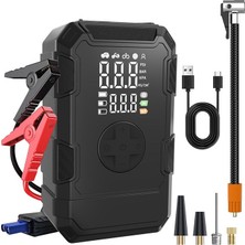 GPR Auto Parts 12V Akü Takviye Cihazı Booster Hava Kompresörü LED Işık Powerbank