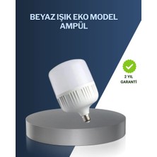Astraltech Uzun Ömürlü Şarjlı LED Ampul 30 Watt Güçlü Aydınlatma