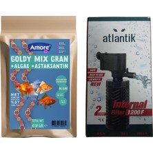 Amore Goldy Mix Japon Balık Yemi 438GR %37 Protein, Iç Filtre 1200F