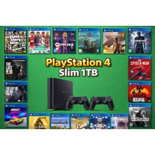 Sony Playstation 4slim 1tb 17 Adet Oyun Yüklü Teşhir Internetsiz Kullanıma Uygundur