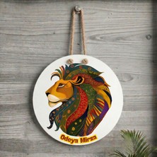 Zerya Kürtçe Kapı Süsü - Xemla Deriyan - Çocuklar Için Isme Özel Aslan Tasarımlı Kürtçe Kapı Süsü ( Isim Için Mesaj Atınız )