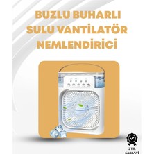 Esranın Dünyası Taşınabilir 3'ü 1 Arada Mini Fan | Nemlendirici + Soğutucu + Gece Lambası