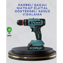 Astraltech Çift Bataryalı Şarjlı Matkap Dijital Ekranlı Set