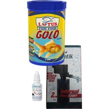 Lotus Gold Natural 1000ML Japon Balığı Yemi, Iç Filtre 1200F, Multivitamin