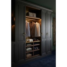 Yusa Stores Gold Sarkaç Halka Mobilya Kulpu Seti - 4 Adet Yuvarlak Metal Mutfak Çekmece Dolap Dolabı Kulpları Kulbu (60 Mm)