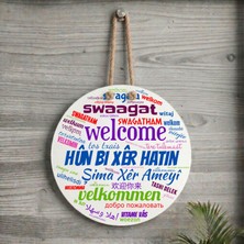 Zerya Kapı Süsü - Xemla Deriyan - Hûn Bi Xêr Hatin Tüm Dillerde Yazılı Kapı Süsü