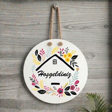 Zerya Kapı Süsü - Hoşgeldiniz Yazılı Kapı Süsü