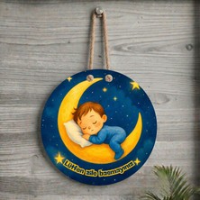 Zerya Kapı Süsü - Bebekler Için Lütfen Zile Basmayınız Yazılı Kapı Süsü