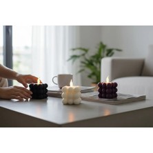 Bohem Kutusu Modern 3'lü LED Mumlu Mumluk