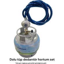 Milangaz Kamp Ocak Karavan Ocak Ev Ocak Uyumu Hazır Dolu 2kg Piknik  Tüp  Dedantör Hortum Set Takım Tüpgaz