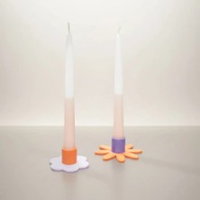 Bohem Kutusu Çiçek Şeklinde 2'li Şamdan Seti