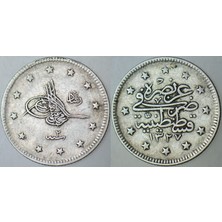 Banknoting V. Mehmet Reşat Gümüş 2 Kuruş 1327/2 Kostantiniyye Darbı.