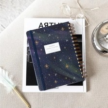 Esranın Dünyası A5 Boyutunda Süresiz Planlayıcı Ajanda - Galaksi Temalı