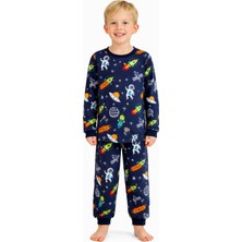 Mini Stella Kids Astronot Desenli Erkek Çocuk Pijama Takımı