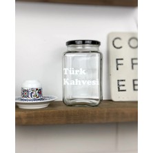 Atölye Merdiven Türk Kahvesi Için Kavanozu Cam Dekoratif Erzak Kahve Kavanozu Çay Şeker Kavanozu Coffee Etiketli