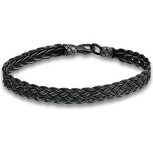 Fm 💎 Premium 1000 Ayar Ithal Gümüş Kazaziye Örgü Bileklik