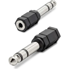 Skygo 6.5 mm To 3.5 mm F Çevirici Enstruman Gitar Siyah HDX1265