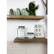 Atölye Merdiven Filtre Kahve Için Kavanozu Cam Dekoratif Erzak Kahve Kavanozu Matcha Kavanozu Etiketli