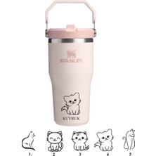 Stanley Kişiselleştirilmiş The Iceflow Flip Straw 2.0 Tumbler 060 L 30OZ Termos Özel Isimli